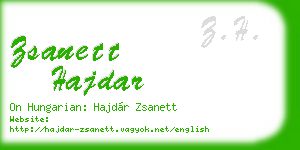zsanett hajdar business card
